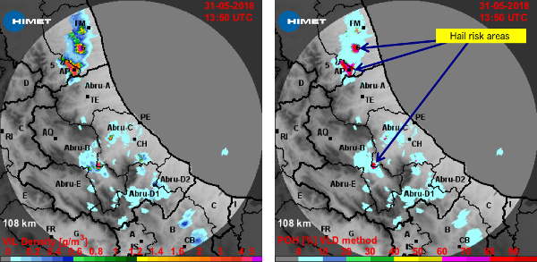 VIL density e probabilità di grandine